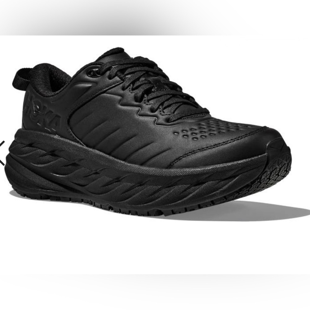 HOKA ONE ONE Bondi SR Women's, Black, Soft ToeSlip Resistant Athletic Women’s